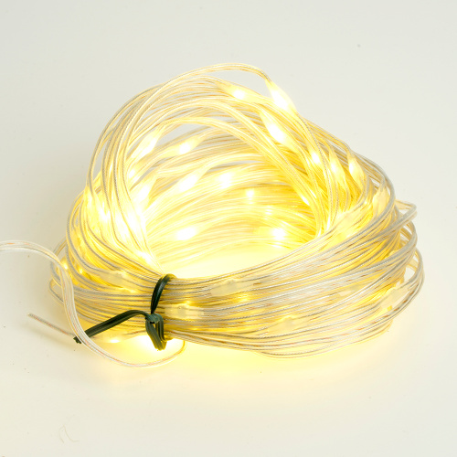 Светодиодная гирлянда Feron CL578 линейная Роса (на плоском проводе) 220V 2700К c питанием от сети фото 4