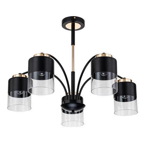 Светильник на штанге Escada 2121/5P E27*40W Black/Gold фото 2 Светильник на штанге Escada 2121/5P E27*40W Black/Gold фото 2