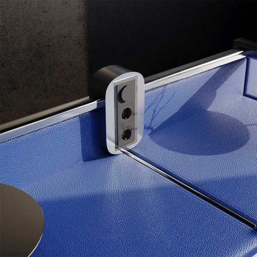 Рамка стеклянная Voltum S70 на 3 поста, (графит, стекло) VLS110307 фото 3