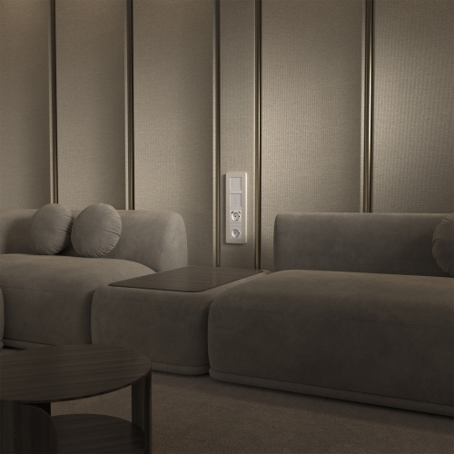 Рамка из поликарбоната на 4 поста Split айвори/белый, soft-touch W0043066 фото 8 Рамка из поликарбоната на 4 поста Split айвори/белый, soft-touch W0043066 фото 8