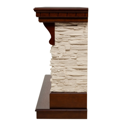 Электрокамин RealFlame Michigan 42/BV NT орех с очагом Beverly 1000 фото 7