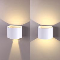 358002 STREET NT19 744 белый Ландшафтный светильник IP54 LED 3000К 2*3W 85-265V KAIMAS