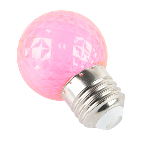 Лампа светодиодная Feron LB-385 Шарик розовый прозрачный E27 1W 230V фото 5