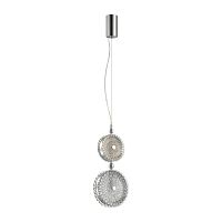 5416/13LC L-VISION ODL_EX23 144 хром/св.серый/коричневый металл/стекло Подвес LED 13W 4000K CARAMELLA