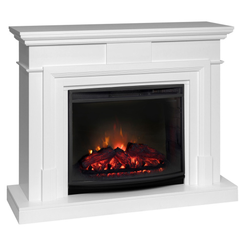 Каминокомплект MARCO/СМАРТ Белый с очагом Электроочаг EVRIKA 25.5 фото 2
