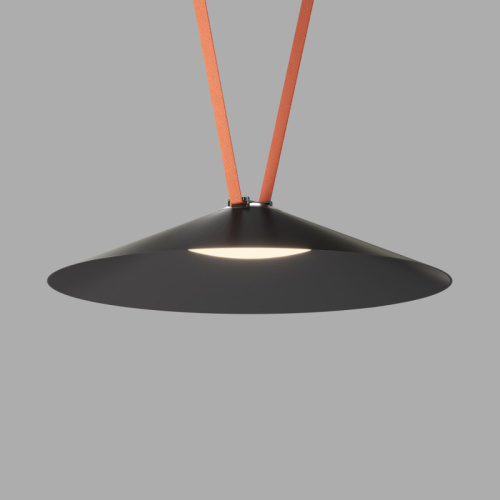 DK5569-BK Cветильник для трека-ремня Belty, серия Flow, со светодиодом, D600*H122мм, 48V DC, 24W, RA90, 120°, 3000K, IP20, черный, алюминий