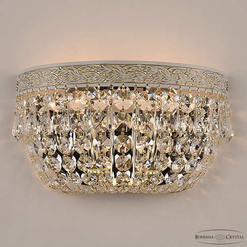Бра с хрустальными подвесками AL19011B/25OL WMG Bohemia Ivele Crystal (Богемия Ивеле Кристалл)