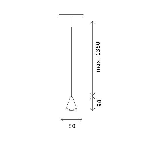 ST689.436.05 Магнитный трековый светильник Черный LED 1*5W 3000K Lm Ra>90 40° IP20 D80xH98 24V SUPER5 фото 2