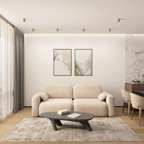 DK2050-SG Накладной светильник, IP 20, 15 Вт, GU5.3, матовое золото, алюминий фото 2