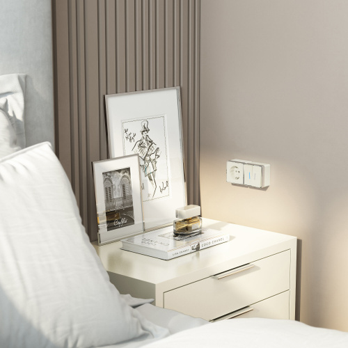 Розетка с заземлением Gallant слоновая кость W5071003 фото 4