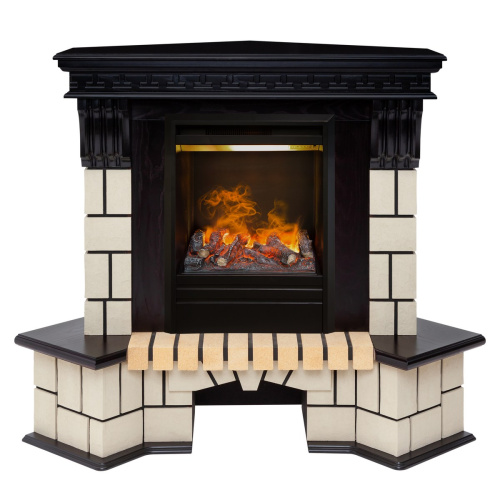 Электрокамин RealFlame Stone Corner STD AO античный дуб с очагом 3D Olympic Электрокамин RealFlame Stone Corner STD AO античный дуб с очагом 3D Olympic