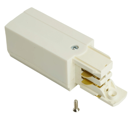 Токоподвод левый трехфазный для шинопровода ,белый ,PRO-0431/PRO-043112-3-RUS фото 6