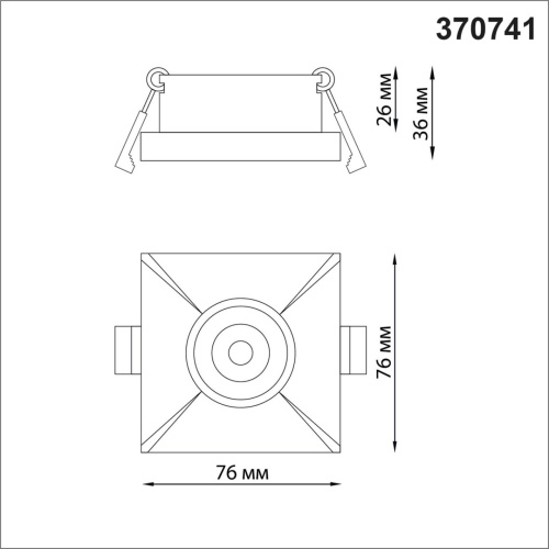 370741 SPOT NT21 542 черный Светильник встраиваемый IP20 GU10 50W 220V METIS 370741 SPOT NT21 542 черный Светильник встраиваемый IP20 GU10 50W 220V METIS