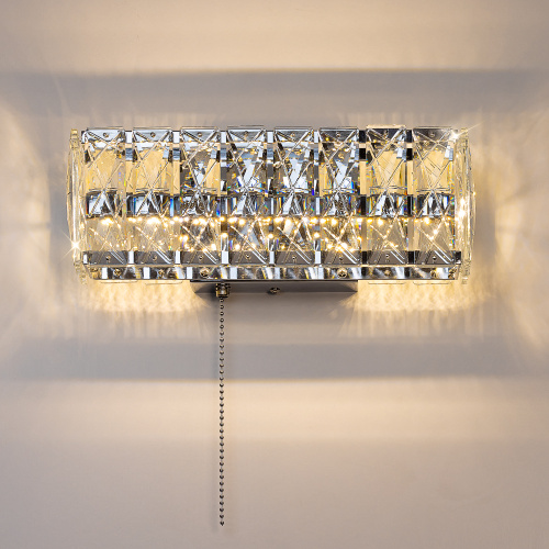 Citilux PALANT CL325312 LED Бра хрустальное с выключателем Хром фото 6 Citilux PALANT CL325312 LED Бра хрустальное с выключателем Хром фото 6
