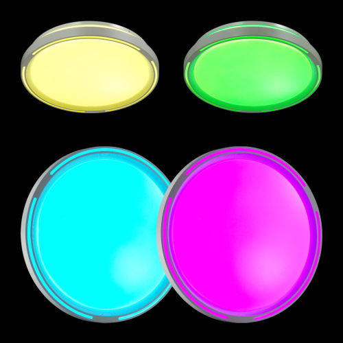 3028/DL COLOR SN 000 Светильник пластик/бел LED 48Вт 3000-6300K D390 IP43 пульт ДУ/RGB/LampSmart SLOT фото 6 3028/DL COLOR SN 000 Светильник пластик/бел LED 48Вт 3000-6300K D390 IP43 пульт ДУ/RGB/LampSmart SLOT фото 6