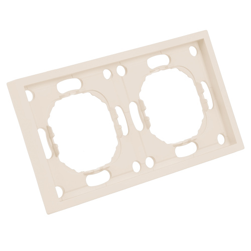 Рамка STEKKER, PFR00-5002-08 2-местная, серия Эмили, кашемир, soft touch фото 3