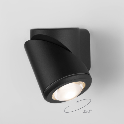 Уличный поворотный светодиодный настенный светильник GIRA U LED IP54 35127/U черный фото 2 Уличный поворотный светодиодный настенный светильник GIRA U LED IP54 35127/U черный фото 2
