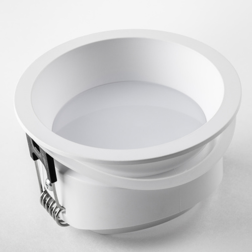 012906 Рамка (светильник) PVC д/LED-модулей 941хх и LED-ламп D50мм PIANO ROUND БЕЛЫЙ IP65 фото 2