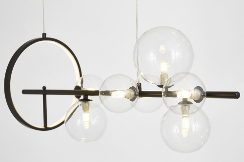 Подвесной светильник Lumina Deco LDP 7033-7 BK+CL фото 3 Подвесной светильник Lumina Deco LDP 7033-7 BK+CL фото 3