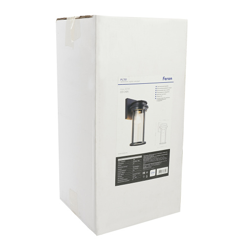 Светильник садово-парковый Feron PL781  на стену вниз 40W 220-240V E27, черный фото 11