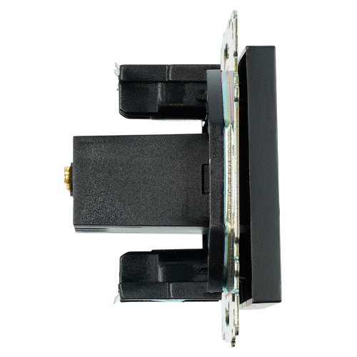 Розетка USB 2-местная (механизм), STEKKER GLS10-7115-05, 250B, 2,1А, серия Катрин, черный фото 5