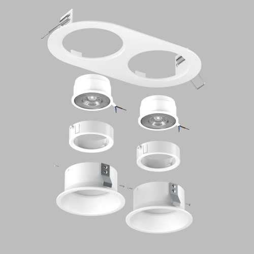 D6560606WMOD Светильник DOMINO ROUND под LED модуль/лампу МR16 (214656+214606+214606+214006+214006) фото 2 D6560606WMOD Светильник DOMINO ROUND под LED модуль/лампу МR16 (214656+214606+214606+214006+214006) фото 2