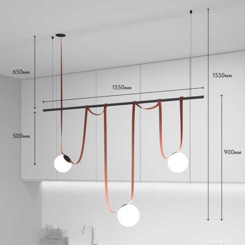 Комплект ременной трековой системы Belty на штанге Rod фото 2