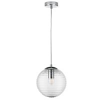 804001 Подвес DISSIMO 1х40W E27 ХРОМ/ПРОЗРАЧНЫЙ