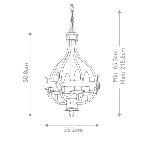 Подвесной светильник Elstead Lighting, Арт. WINDSOR4-GR фото 7 Подвесной светильник Elstead Lighting, Арт. WINDSOR4-GR фото 7