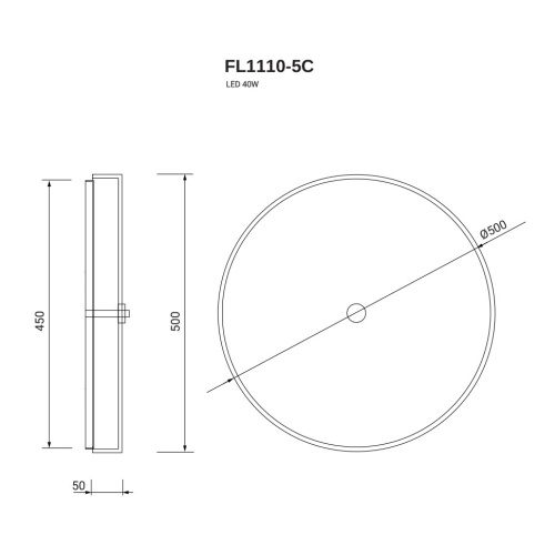 Потолочная люстра Luar FL1110-5C фото 4 Потолочная люстра Luar FL1110-5C фото 4