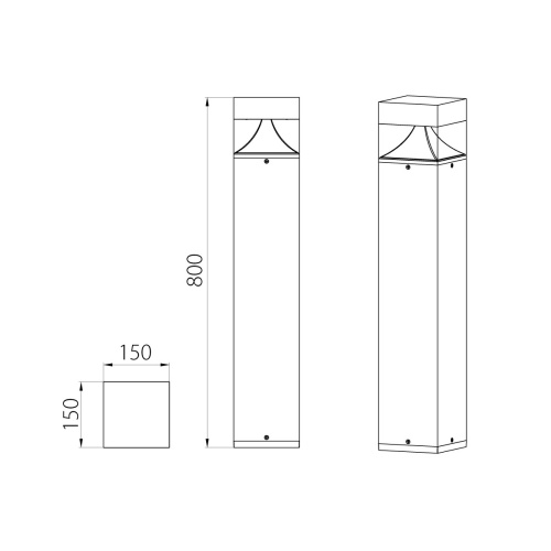 Фонарный столб Natural Concepts, Арт. NC-003240-80-DG фото 5 Фонарный столб Natural Concepts, Арт. NC-003240-80-DG фото 5