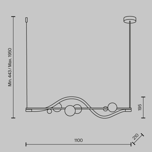 Подвесной светильник Maytoni MOD289PL-L13BS3K фото 2 Подвесной светильник Maytoni MOD289PL-L13BS3K фото 2