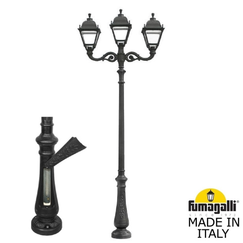 Fumagalli Парковый фонарь FUMAGALLI NEBO ADAM/SIMON 2L+1 U33.202.M21.AYH27 Fumagalli Парковый фонарь FUMAGALLI NEBO ADAM/SIMON 2L+1 U33.202.M21.AYH27