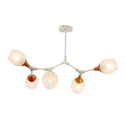 SLE113502-05 Светильник потолочный Белый, Светлое дерево/Белый E27 5*60W CIOTOLLA фото 4