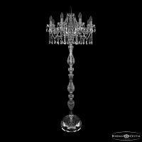 Торшер хрустальный 1413T1/8/200-160 Ni Bohemia Ivele Crystal (Богемия Ивеле Кристалл)