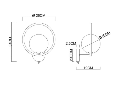 Бра Arte Lamp Matisse A7741AP-1BK фото 3 Бра Arte Lamp Matisse A7741AP-1BK фото 3