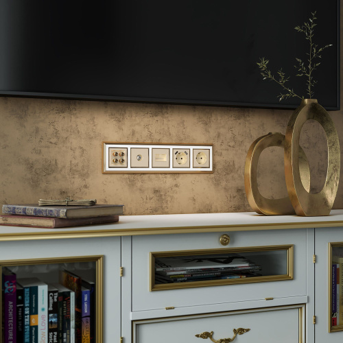 ТВ-розетка оконечная (шампань) W1183011 фото 5