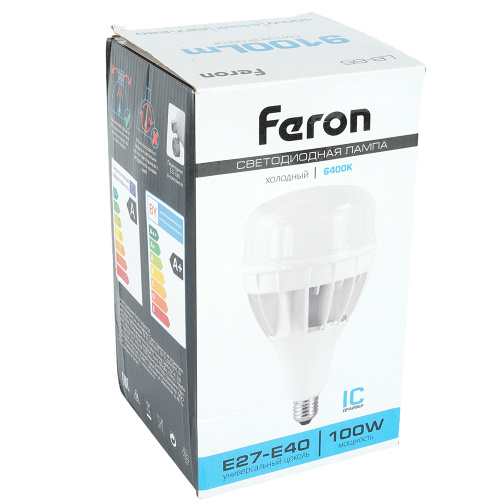 Лампа светодиодная Feron LB-65 E27-E40 100W 175-265V 6400K фото 6