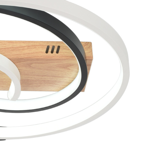 Потолочный светильник Escada 10265/1 LED*67W Black/Wood фото 2