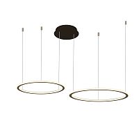 Люстра кольца подвесная черная LED 86Вт D40+60см Zortes Umli ZRS.1585.02