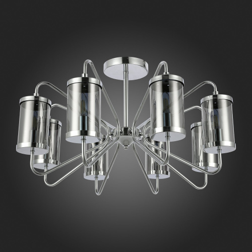 SLE102302-08 Светильник потолочный Хром/Дымчатый E14 8*40W VALIERI фото 6 SLE102302-08 Светильник потолочный Хром/Дымчатый E14 8*40W VALIERI фото 6