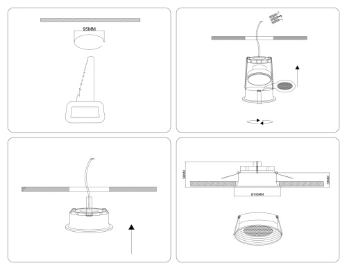 Встраиваемый точечный светильник 1*GX53 фото 8 Встраиваемый точечный светильник 1*GX53 фото 8