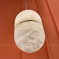 Подвесной светильник Cloyd DILEMMA-B P1 / Ø14 см - алебастр - латунь (арт.12348)