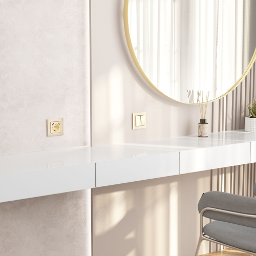 Рамка из стекла на 1 пост Favorit шампань W0011111 фото 3 Рамка из стекла на 1 пост Favorit шампань W0011111 фото 3