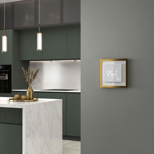 W0012853/ Рамка на 1 пост Baguette (белый/золотистая латунь) W0012853 фото 6