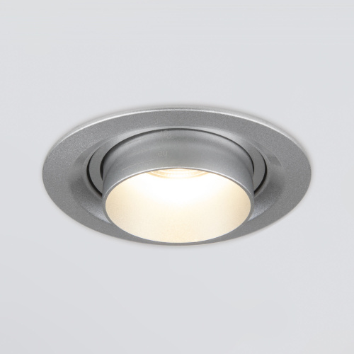Встраиваемый светодиодный светильник с регулировкой угла освещения 9920 LED 15W 4200K серебро фото 3 Встраиваемый светодиодный светильник с регулировкой угла освещения 9920 LED 15W 4200K серебро фото 3