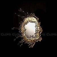 Зеркало Cloyd EVOKE-B Mirror / выс. 46 см - золото (арт.50007)