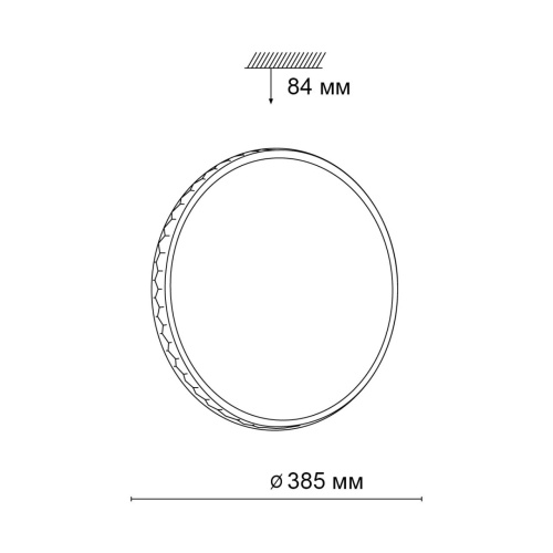3053/DL PALE SN 023 Светильник пластик/белый/черный LED 48Вт 3000-6300К D385 IP43 пульт ДУ DORTA фото 3 3053/DL PALE SN 023 Светильник пластик/белый/черный LED 48Вт 3000-6300К D385 IP43 пульт ДУ DORTA фото 3