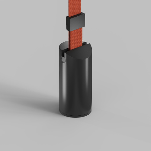 TR5516-BK Утяжелитель для отвесного монтажа трека-ремня Belty, серия Base, D60*H130мм, IP20, черный, алюминий фото 3