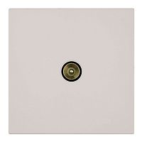 Розетка телевизионная 1-местная (механизм), STEKKER, 75 Ом, 5-862МГц, серия Мия, RST00-3108-08, пудровый жемчуг